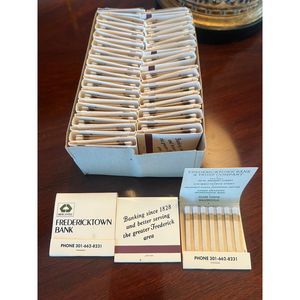 Vintage Matchbooks Fredericktown Bank Frederick Maryland Box of 48 Advertisement
